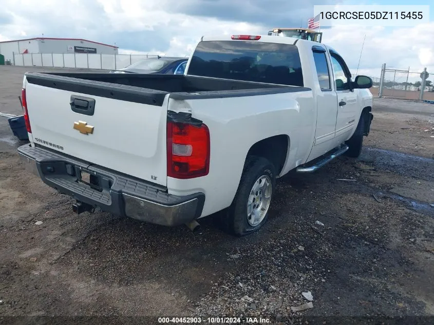 2013 Chevrolet Silverado 1500 Lt VIN: 1GCRCSE05DZ115455 Lot: 40452903