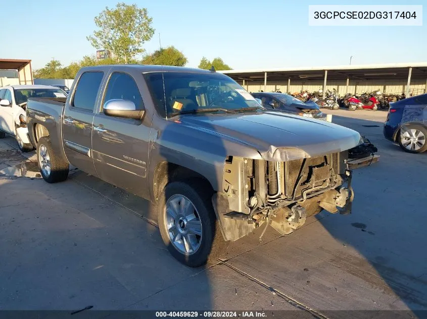 2013 Chevrolet Silverado 1500 C1500 Lt VIN: 3GCPCSE02DG317404 Lot: 40459629