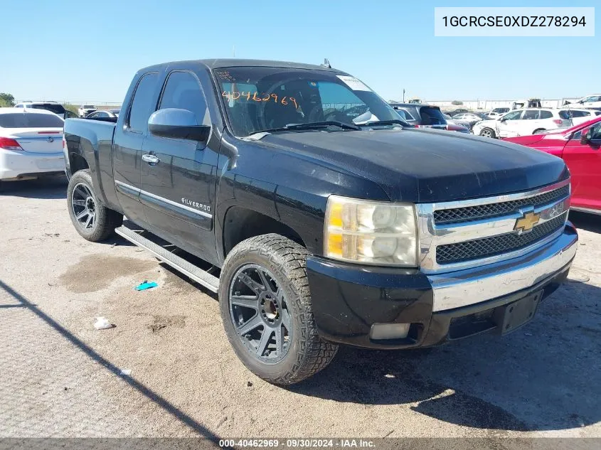 1GCRCSE0XDZ278294 2013 Chevrolet Silverado C1500 Lt