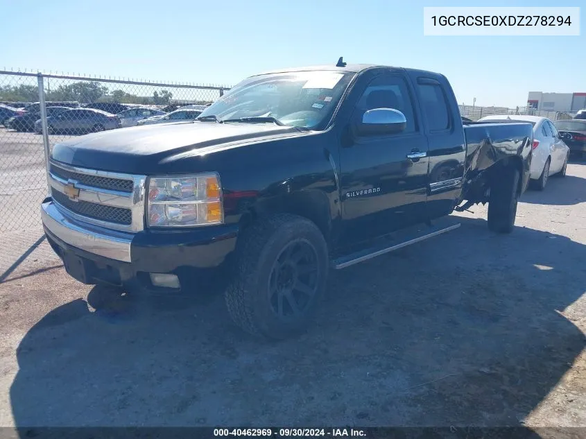 1GCRCSE0XDZ278294 2013 Chevrolet Silverado C1500 Lt