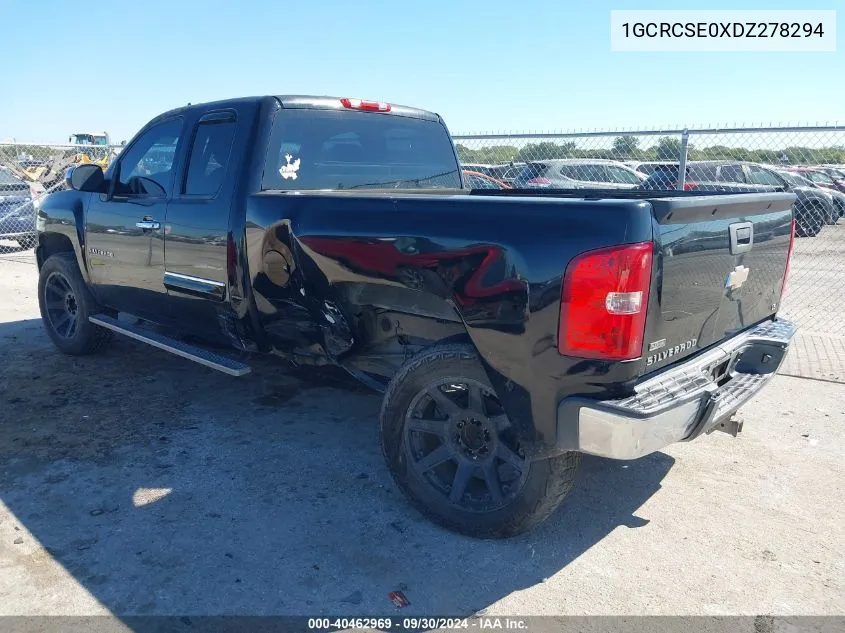 1GCRCSE0XDZ278294 2013 Chevrolet Silverado C1500 Lt