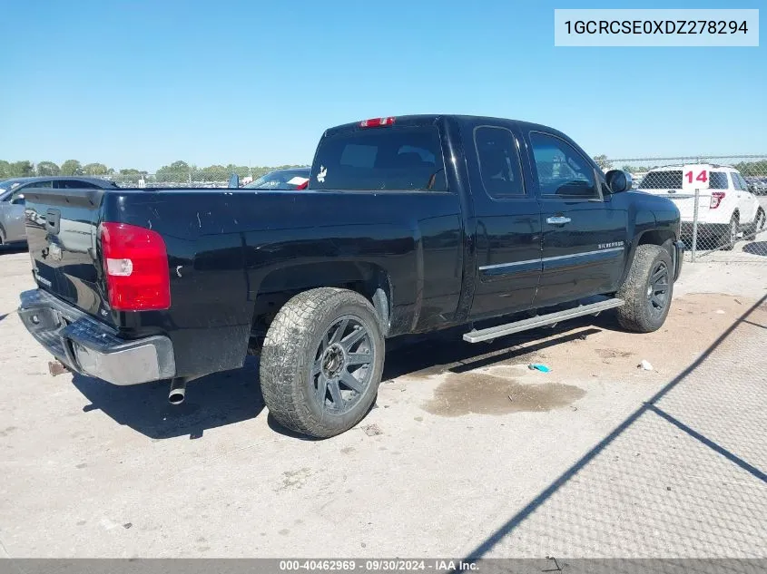 1GCRCSE0XDZ278294 2013 Chevrolet Silverado C1500 Lt