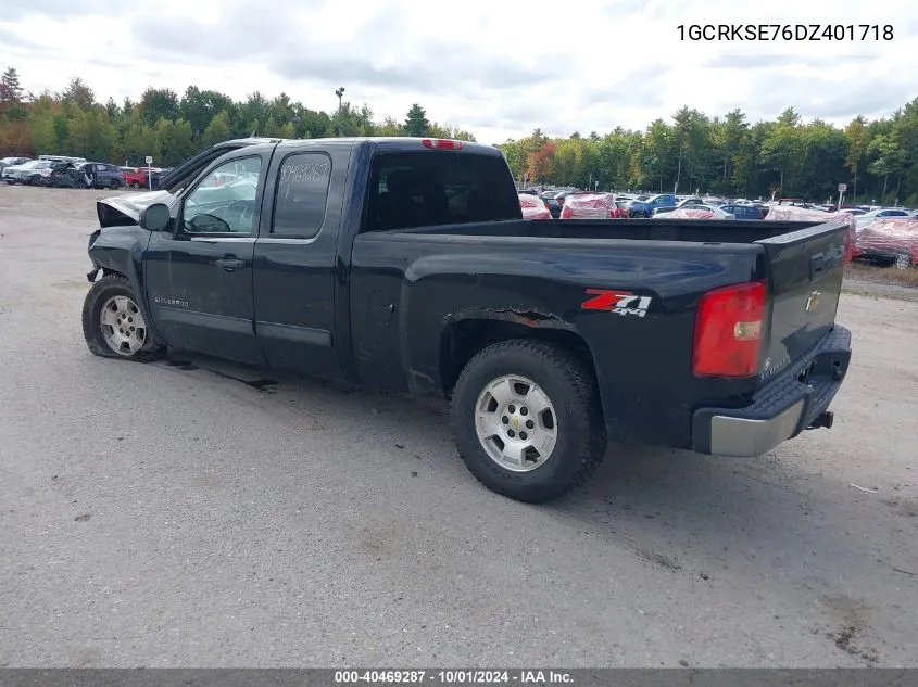 2013 Chevrolet Silverado 1500 Lt VIN: 1GCRKSE76DZ401718 Lot: 40469287