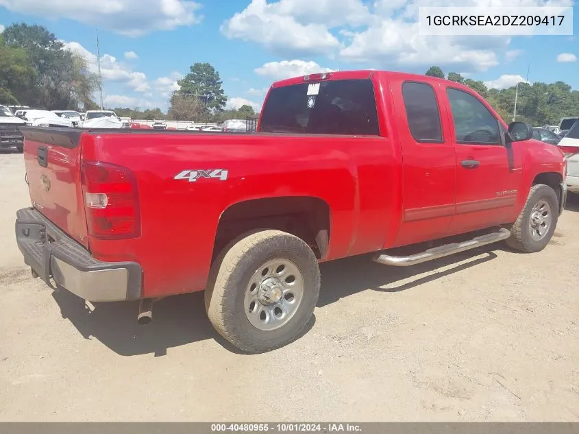 2013 Chevrolet Silverado 1500 Lt VIN: 1GCRKSEA2DZ209417 Lot: 40480955