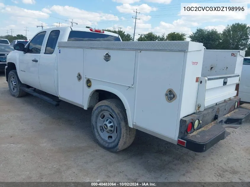 2013 Chevrolet Silverado 2500Hd Work Truck VIN: 1GC2CVCGXDZ198996 Lot: 40483064