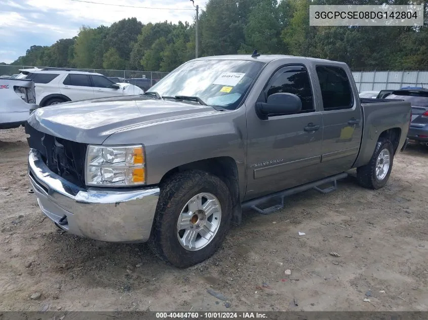 2013 Chevrolet Silverado 1500 Lt VIN: 3GCPCSE08DG142804 Lot: 40484760