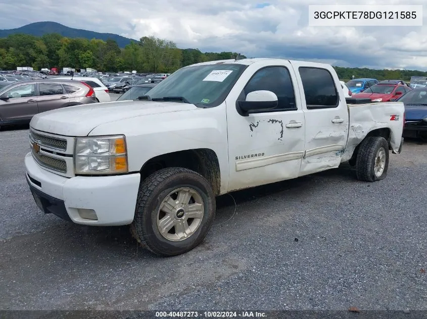 2013 Chevrolet Silverado 1500 Ltz VIN: 3GCPKTE78DG121585 Lot: 40487273