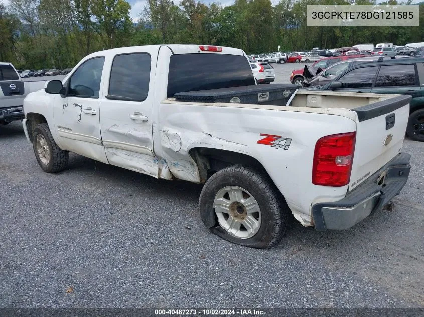 2013 Chevrolet Silverado 1500 Ltz VIN: 3GCPKTE78DG121585 Lot: 40487273