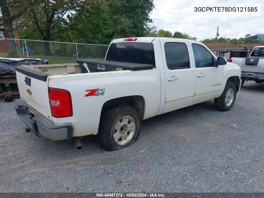 2013 Chevrolet Silverado 1500 Ltz VIN: 3GCPKTE78DG121585 Lot: 40487273