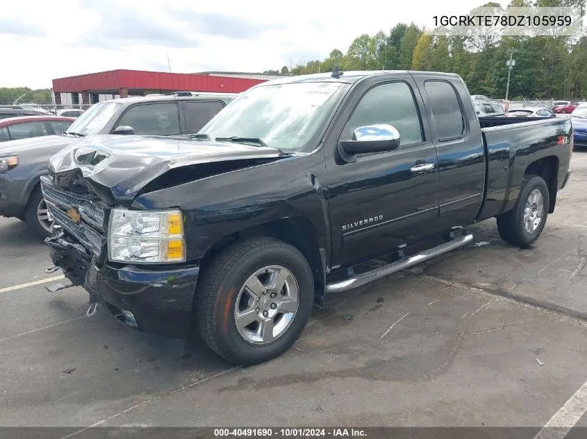 2013 Chevrolet Silverado 1500 Ltz VIN: 1GCRKTE78DZ105959 Lot: 40491690