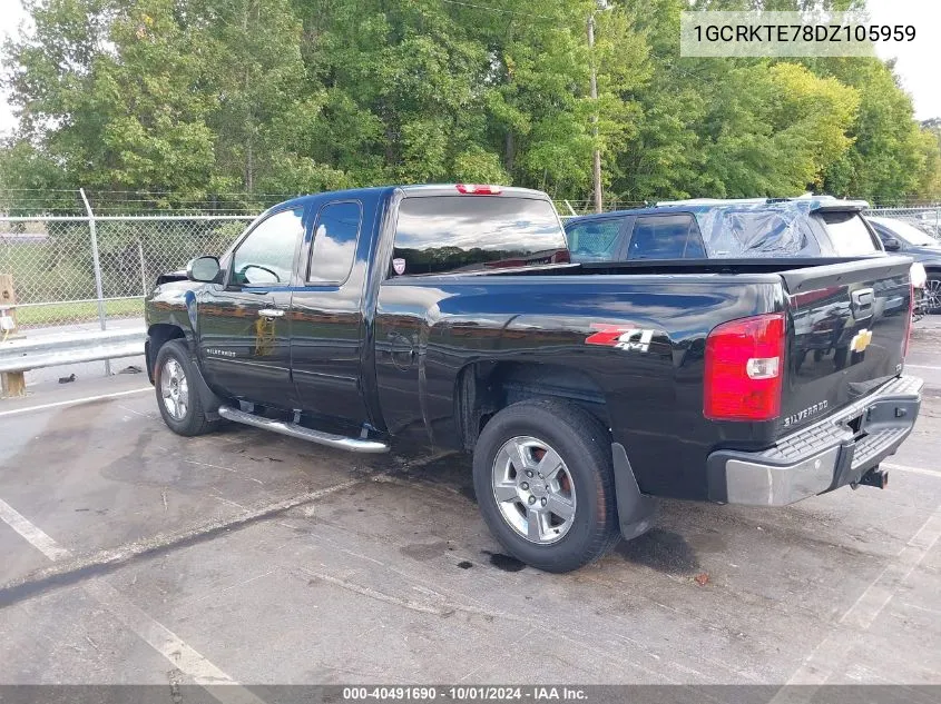 1GCRKTE78DZ105959 2013 Chevrolet Silverado 1500 Ltz