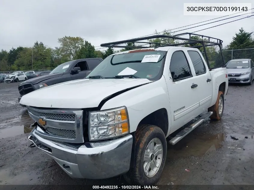 2013 Chevrolet Silverado 1500 Lt VIN: 3GCPKSE70DG199143 Lot: 40492235