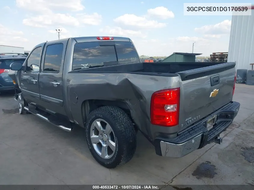 2013 Chevrolet Silverado 1500 Lt VIN: 3GCPCSE01DG170539 Lot: 40533472