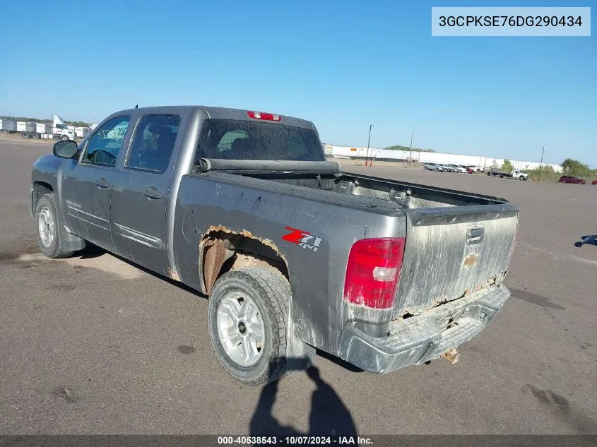 2013 Chevrolet Silverado 1500 Lt VIN: 3GCPKSE76DG290434 Lot: 40538543