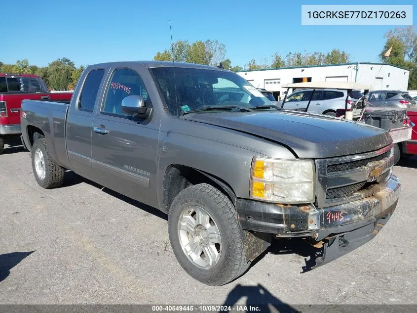 2013 Chevrolet Silverado K1500 Lt VIN: 1GCRKSE77DZ170263 Lot: 40549445