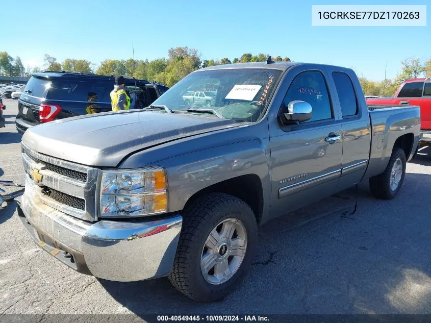 2013 Chevrolet Silverado K1500 Lt VIN: 1GCRKSE77DZ170263 Lot: 40549445