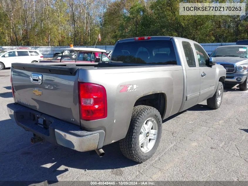 2013 Chevrolet Silverado K1500 Lt VIN: 1GCRKSE77DZ170263 Lot: 40549445