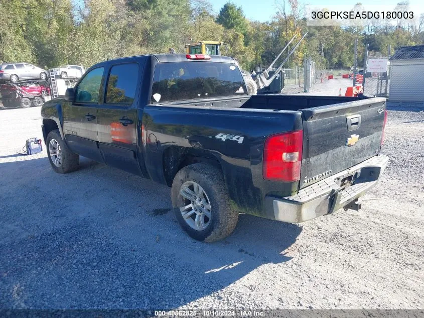 3GCPKSEA5DG180003 2013 Chevrolet Silverado 1500 Lt