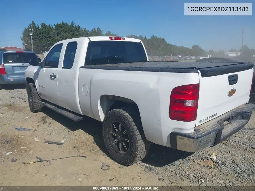 1GCRCPEX8DZ113483 2013 Chevrolet Silverado 1500 Work Truck