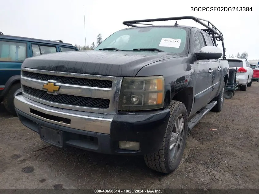 3GCPCSE02DG243384 2013 Chevrolet Silverado 1500 Lt