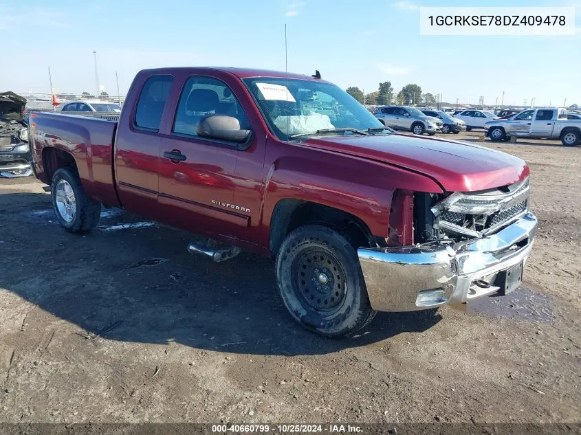 2013 Chevrolet Silverado 1500 Lt VIN: 1GCRKSE78DZ409478 Lot: 40660799