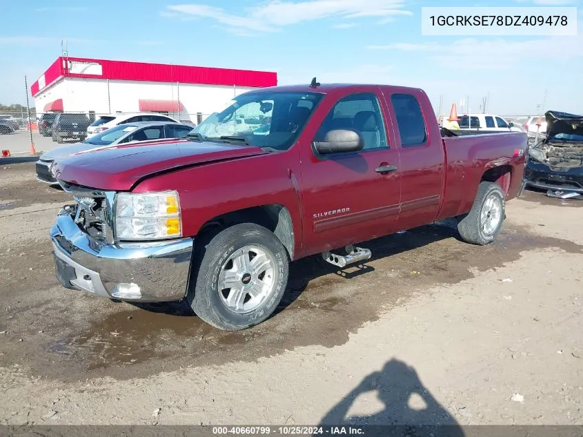 2013 Chevrolet Silverado 1500 Lt VIN: 1GCRKSE78DZ409478 Lot: 40660799