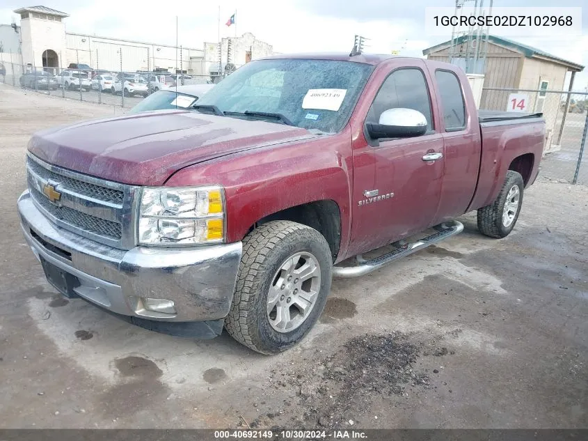 2013 Chevrolet Silverado 1500 Lt VIN: 1GCRCSE02DZ102968 Lot: 40692149