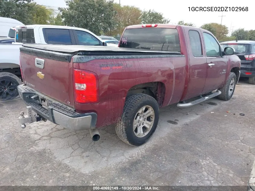 2013 Chevrolet Silverado 1500 Lt VIN: 1GCRCSE02DZ102968 Lot: 40692149