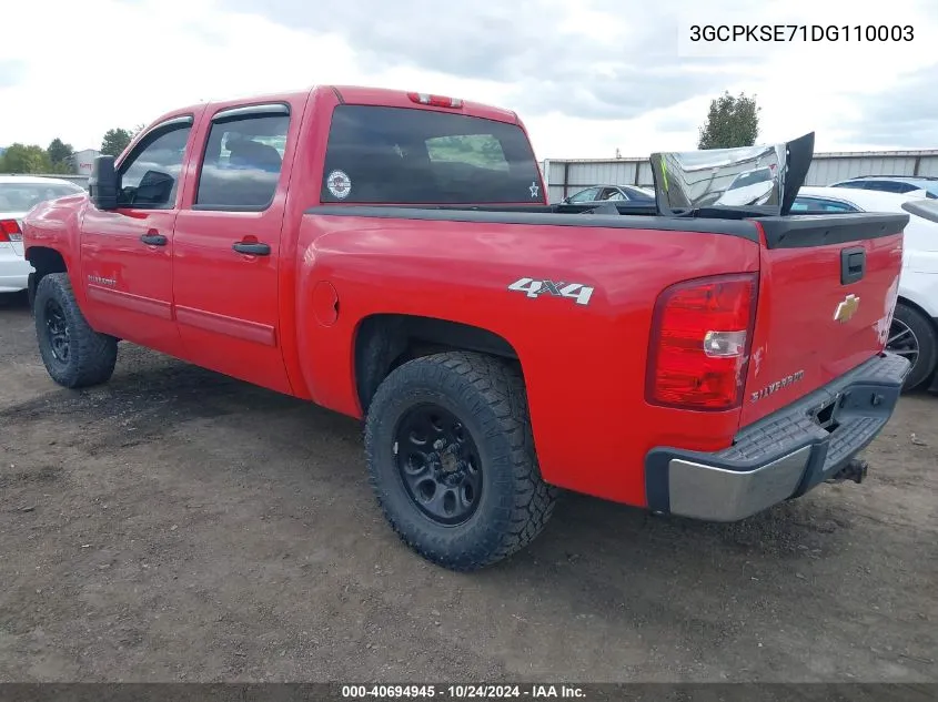 2013 Chevrolet Silverado 1500 Lt VIN: 3GCPKSE71DG110003 Lot: 40694945