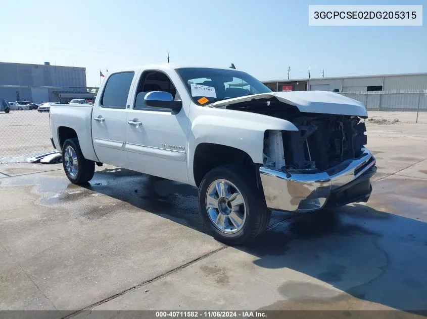 2013 Chevrolet Silverado 1500 Lt VIN: 3GCPCSE02DG205315 Lot: 40711582