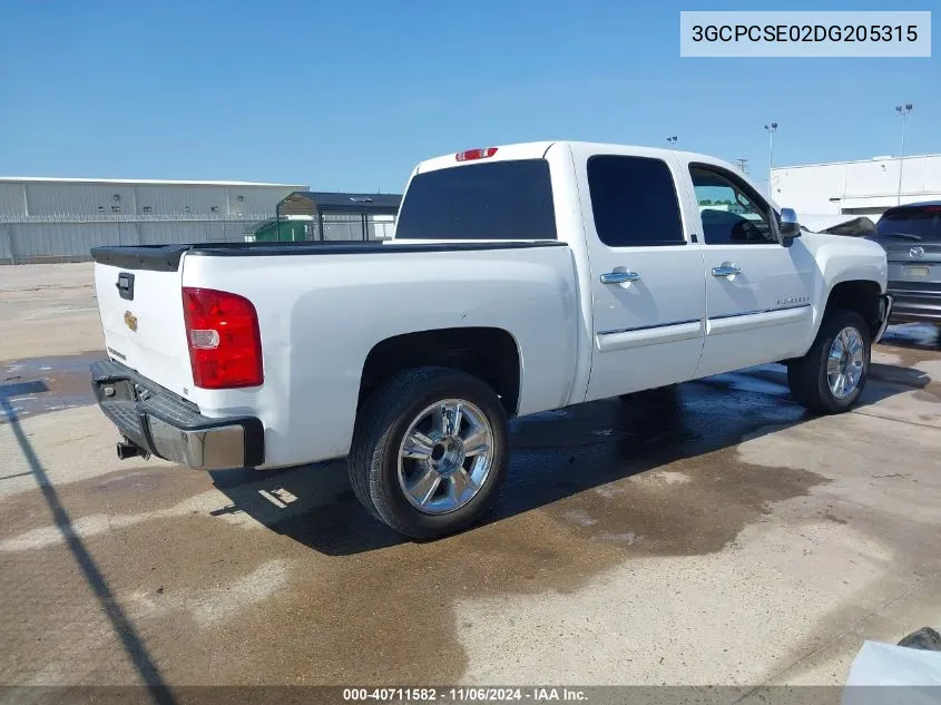 2013 Chevrolet Silverado 1500 Lt VIN: 3GCPCSE02DG205315 Lot: 40711582