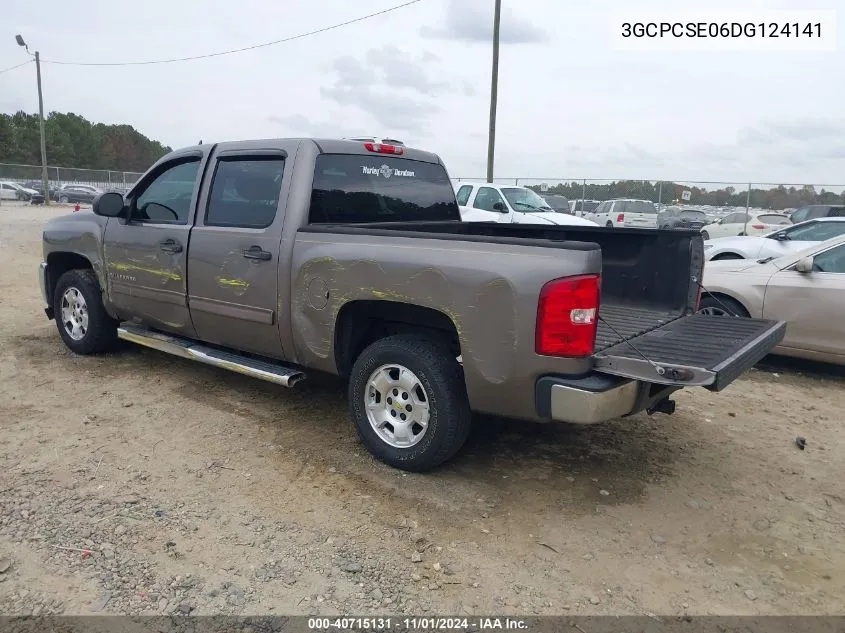 2013 Chevrolet Silverado 1500 Lt VIN: 3GCPCSE06DG124141 Lot: 40715131