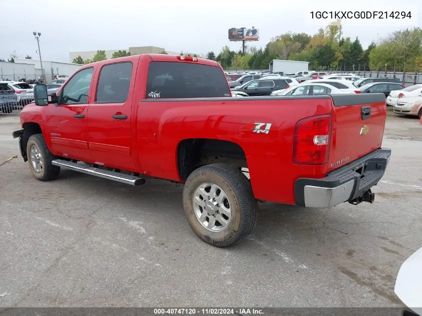 2013 Chevrolet Silverado 2500Hd Lt VIN: 1GC1KXCG0DF214294 Lot: 40747120