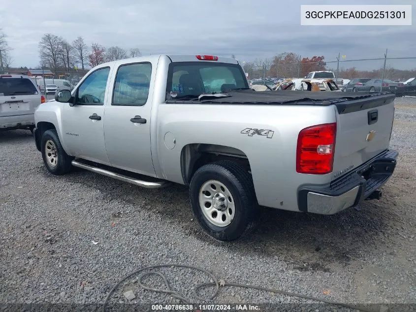 2013 Chevrolet Silverado 1500 Work Truck VIN: 3GCPKPEA0DG251301 Lot: 40786638