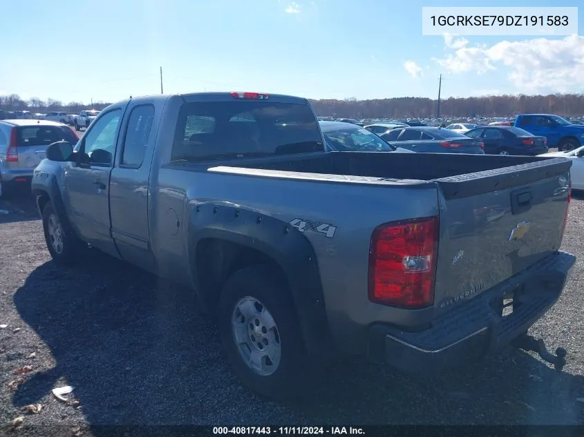 2013 Chevrolet Silverado Lt VIN: 1GCRKSE79DZ191583 Lot: 40817443