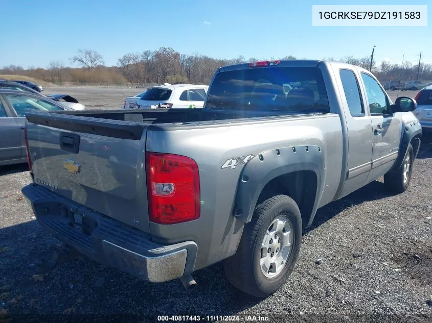 2013 Chevrolet Silverado Lt VIN: 1GCRKSE79DZ191583 Lot: 40817443