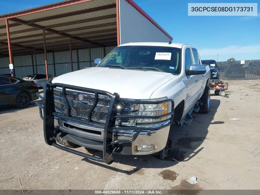 2013 Chevrolet Silverado Lt VIN: 3GCPCSE08DG173731 Lot: 40829658