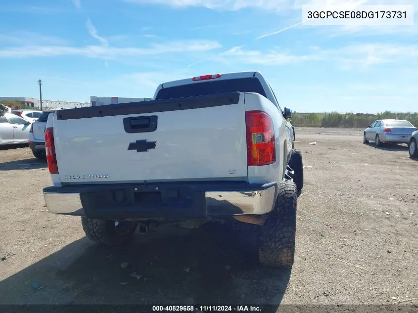 2013 Chevrolet Silverado Lt VIN: 3GCPCSE08DG173731 Lot: 40829658