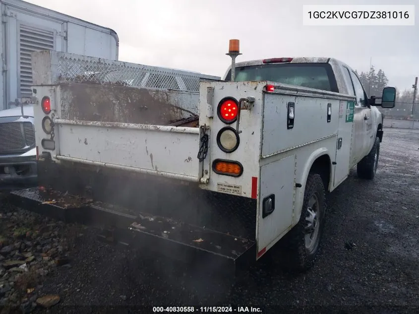 2013 Chevrolet Silverado 2500Hd Work Truck VIN: 1GC2KVCG7DZ381016 Lot: 40830558