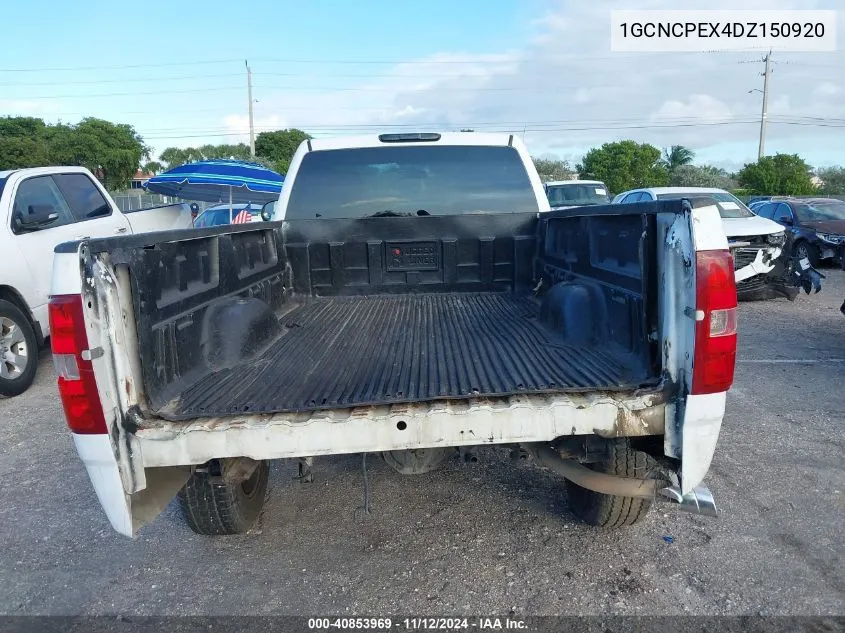 2013 Chevrolet Silverado 1500 Work Truck VIN: 1GCNCPEX4DZ150920 Lot: 40853969