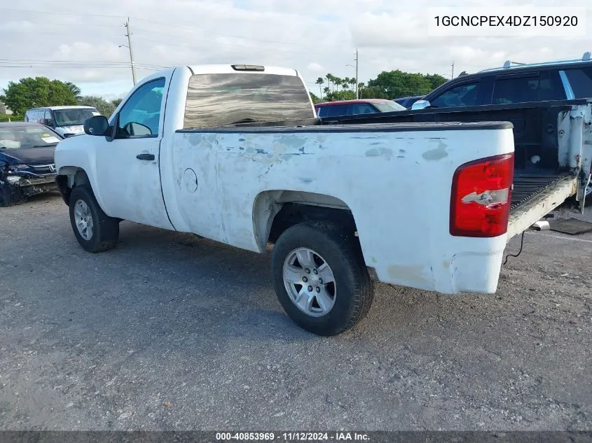 2013 Chevrolet Silverado 1500 Work Truck VIN: 1GCNCPEX4DZ150920 Lot: 40853969