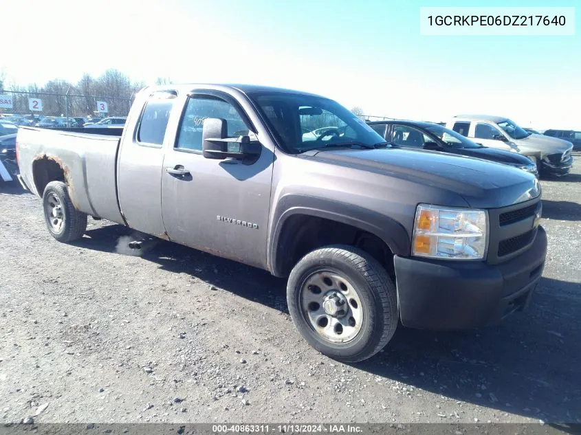 2013 Chevrolet Silverado 1500 Work Truck VIN: 1GCRKPE06DZ217640 Lot: 40863311