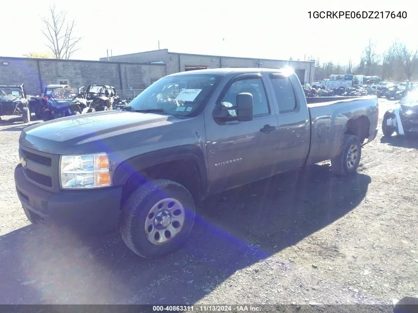 2013 Chevrolet Silverado 1500 Work Truck VIN: 1GCRKPE06DZ217640 Lot: 40863311