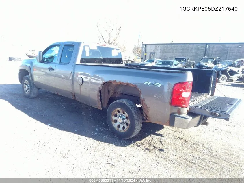 2013 Chevrolet Silverado 1500 Work Truck VIN: 1GCRKPE06DZ217640 Lot: 40863311