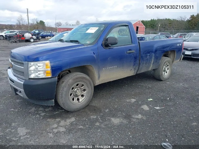 2013 Chevrolet Silverado 1500 Work Truck VIN: 1GCNKPEX3DZ105311 Lot: 40867432