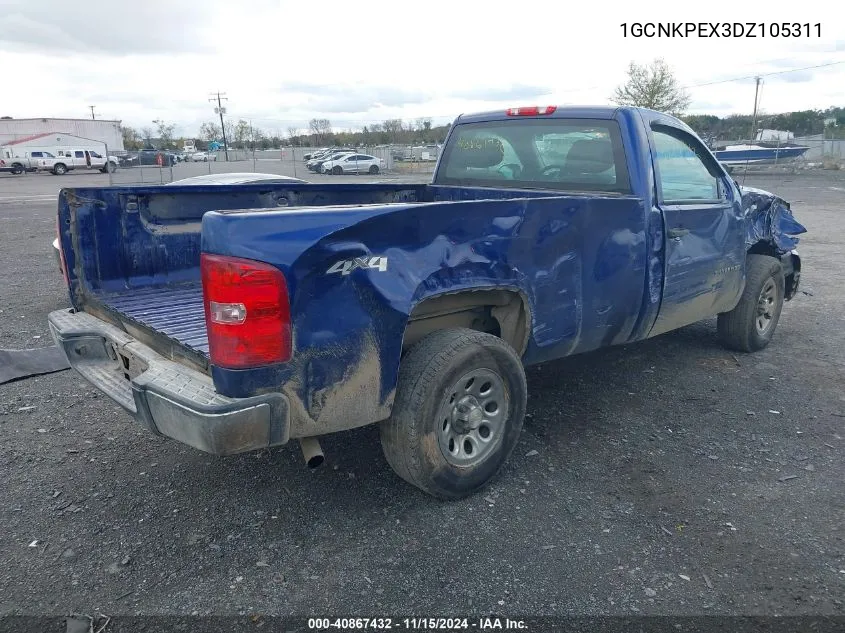 2013 Chevrolet Silverado 1500 Work Truck VIN: 1GCNKPEX3DZ105311 Lot: 40867432