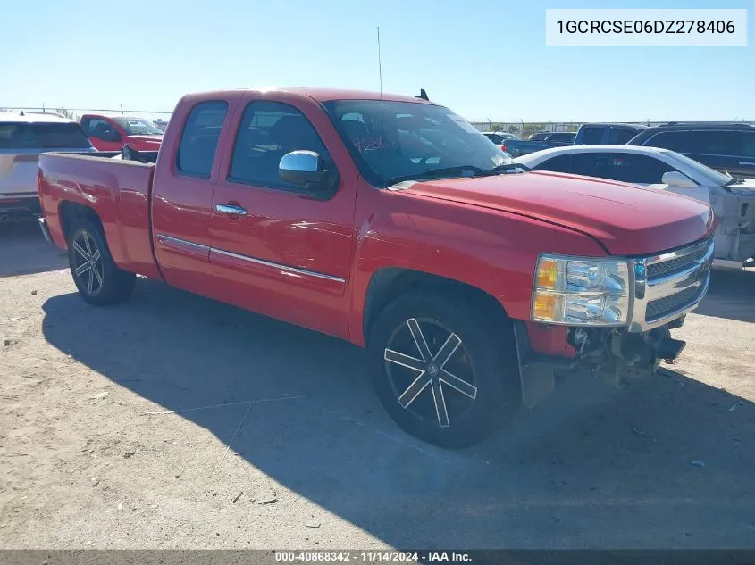 2013 Chevrolet Silverado 1500 Lt VIN: 1GCRCSE06DZ278406 Lot: 40868342