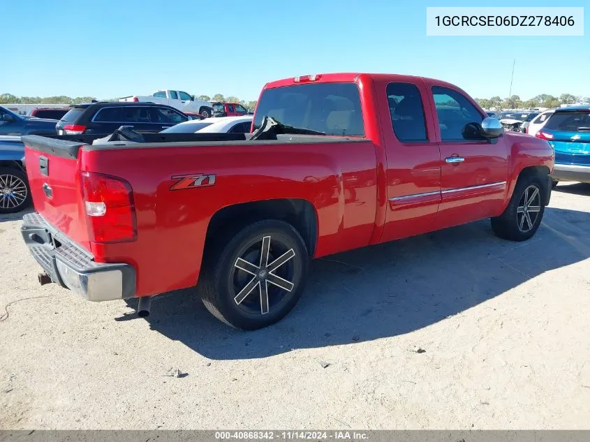 2013 Chevrolet Silverado 1500 Lt VIN: 1GCRCSE06DZ278406 Lot: 40868342