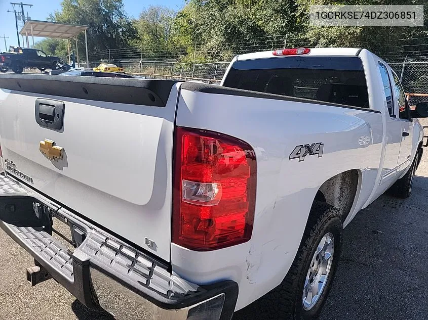 2013 Chevrolet Silverado K1500 Lt VIN: 1GCRKSE74DZ306851 Lot: 40930921