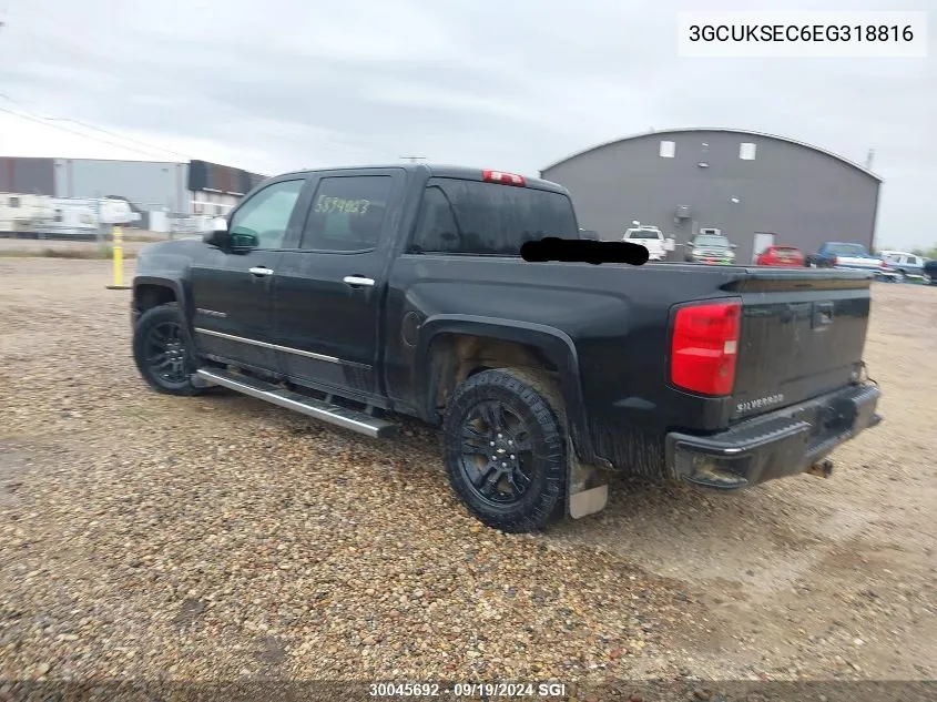 3GCUKSEC6EG318816 2014 Chevrolet Silverado K1500 Ltz